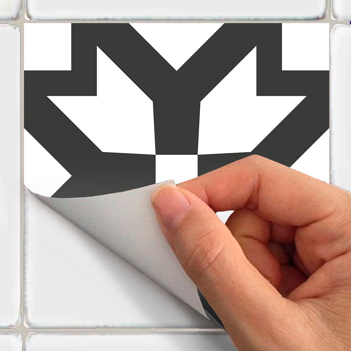 9 adesivi piastrelle di cemento azulejos lenzo - Sticker adesivo - adesivi murali - 9stickers15x15cm - 4