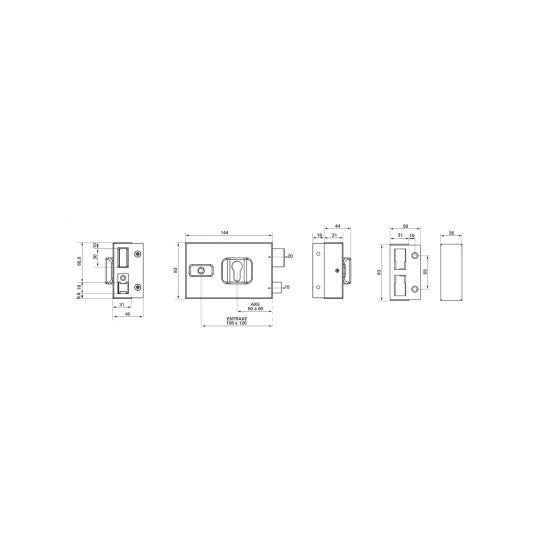 Porte-Bagages Arrière Réglable Hebie AX 618 - Universel, Charge Max 20kg, Réglable 66-71cm - Pour Vélo
