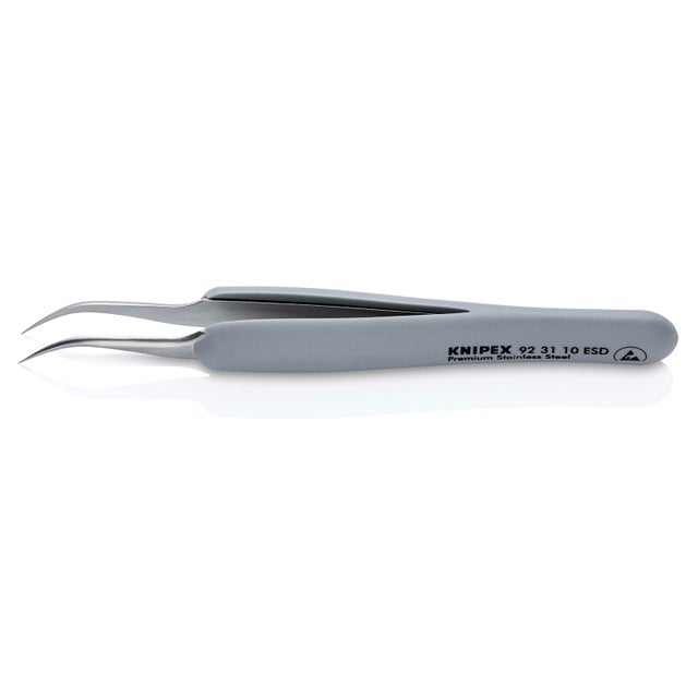 Knipex pincette en caoutchouc ESD acier inoxydable 122 mm - 92311...