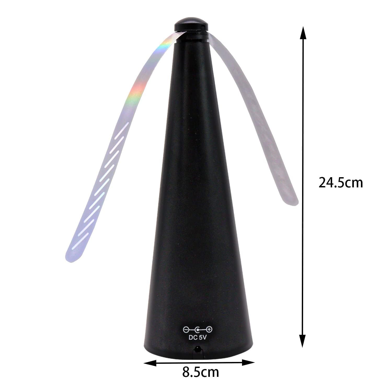 3 Ventilateur Anti Mouche, Electrique Chasse Mouche de Table, Repousse Anti Moustique pour Éloigner Les Insectes de La Nourriture, pour Maison Dîne - 2