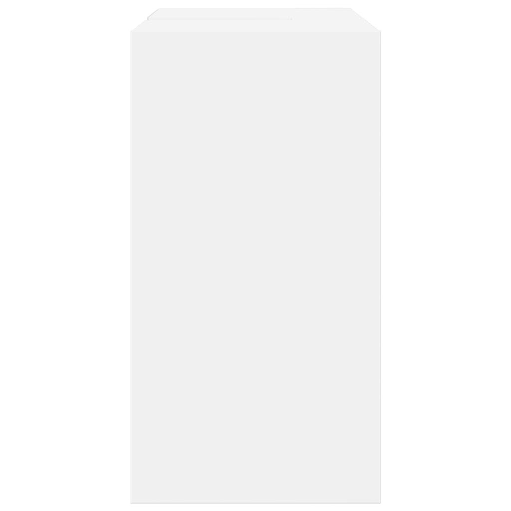 Mueble lavabo blanco 63x29x55 cm de madera contrachapada - 6