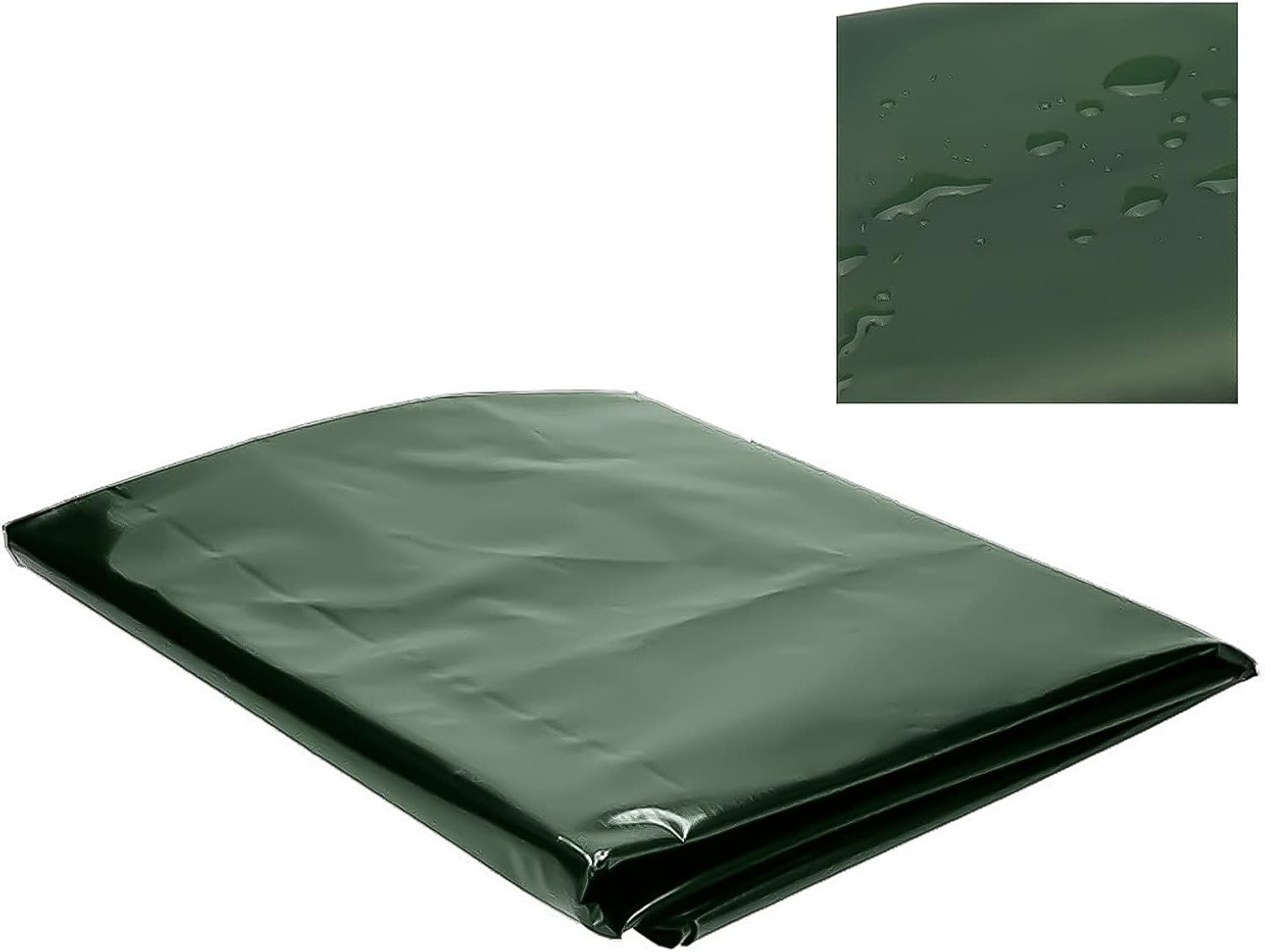 Bâche de réservoir d'eau , Bâche Couverture Réservoir IBC pour Cuve 1000L , Anti-poussière Anti-UV Anti-Pluie , 120x100x116cm (vert) - 4