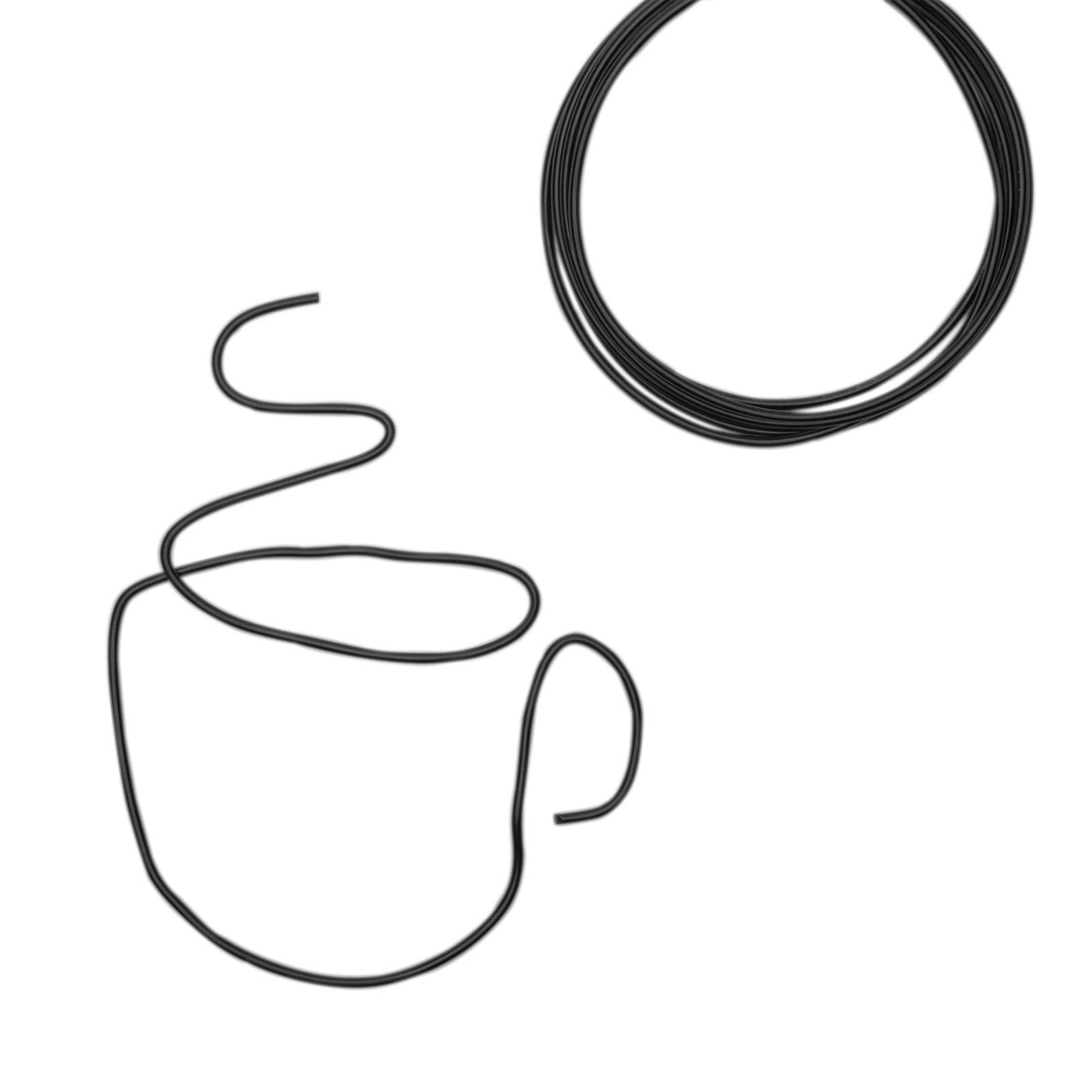 Vaessen Creative Filo di Ferro Modellabile da 3 m x 3 mm Nero – Filo Flessibile per Creazioni Floreali, Realizzazione di Gioielli e Modellismo - 3