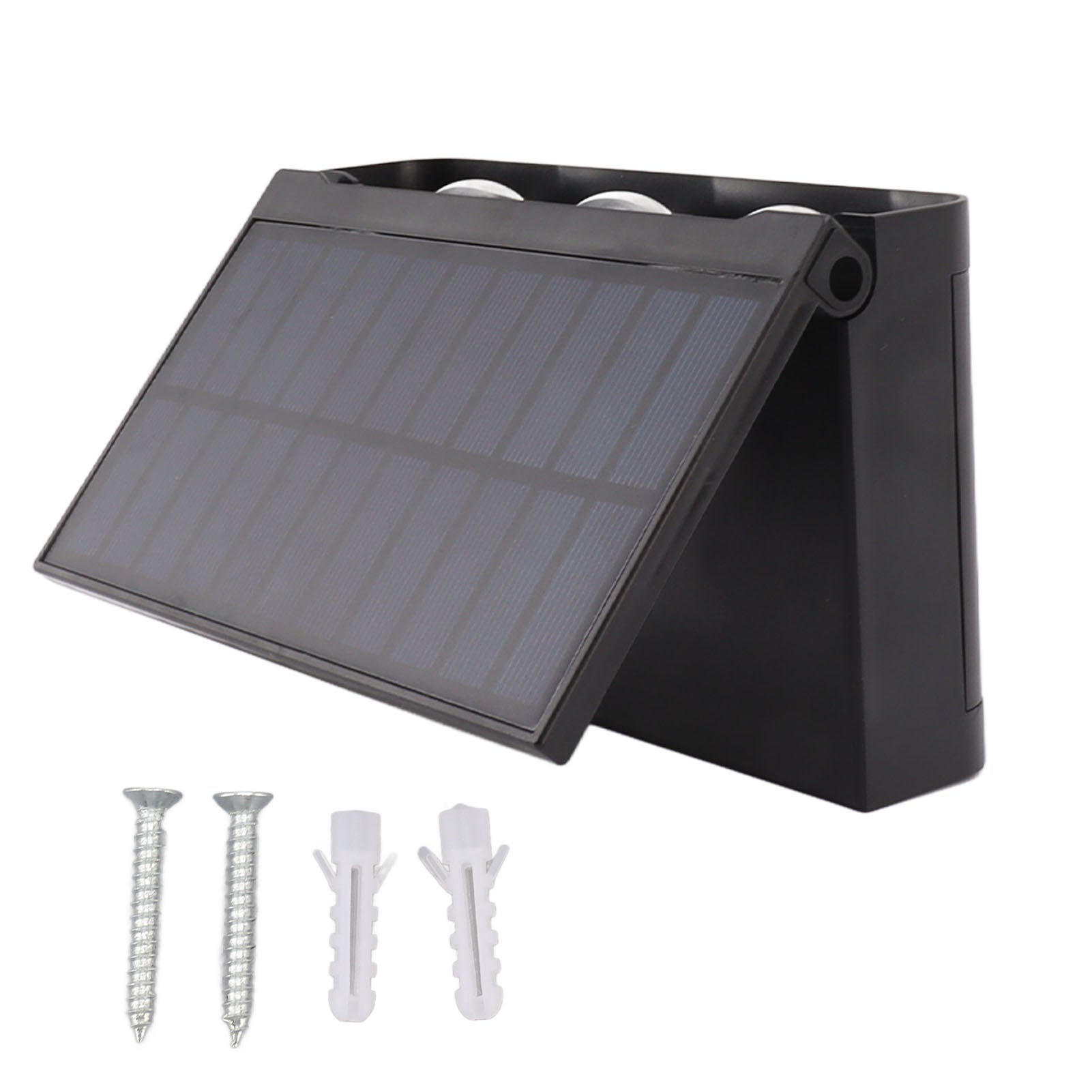 Wodoodporna dekoracyjna solarna lampa ścienna LED IP65, świecąca w górę i w dół, zewnętrzna do ogrodu, willi, dziedzińca