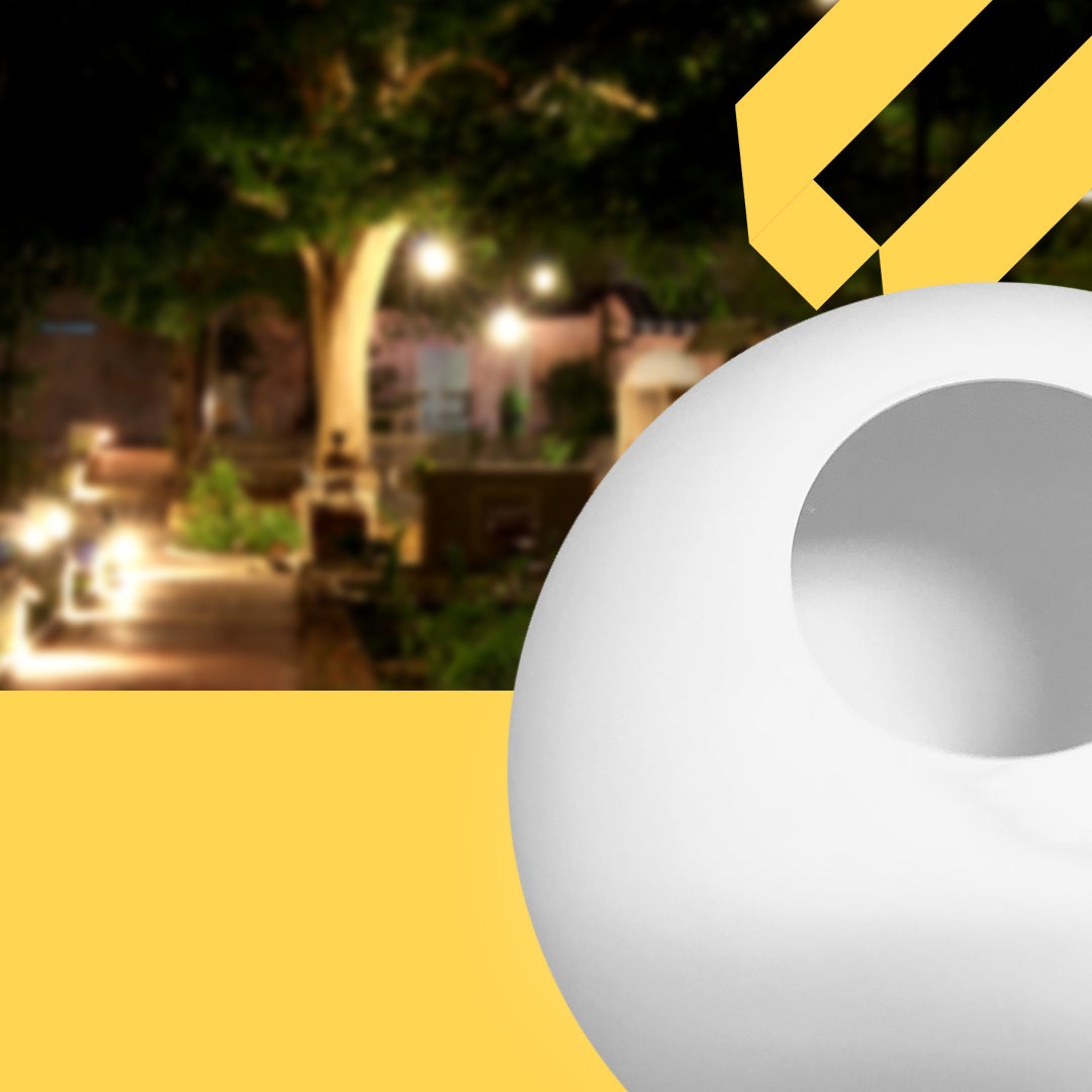Extrumol - Globo di Illuminazione - Luci Esterne - Polietilene - Ricambio senza Filettatura - Bianco - Dimensioni: Ø 50 cm - Bocca: 17 cm - 6