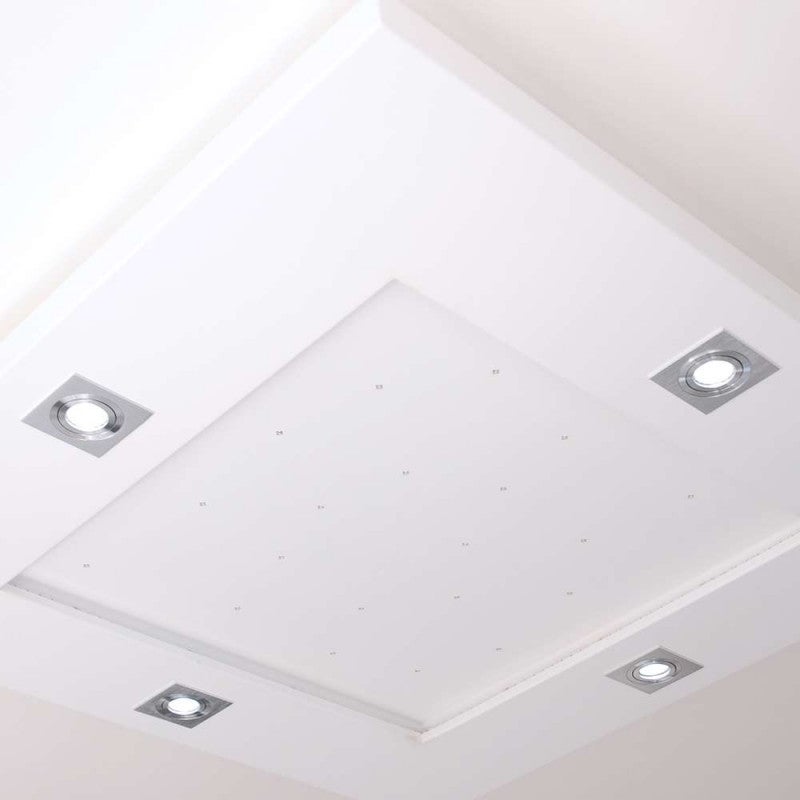 Plafonnier carré rubans et spots LED RGB+CCT 86x86cm avec télécommande - 3