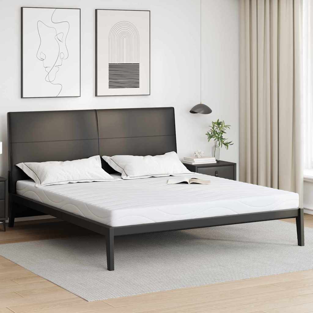 Materac Biały 180 x 200 cm Tkanina żakardowa vidaXL