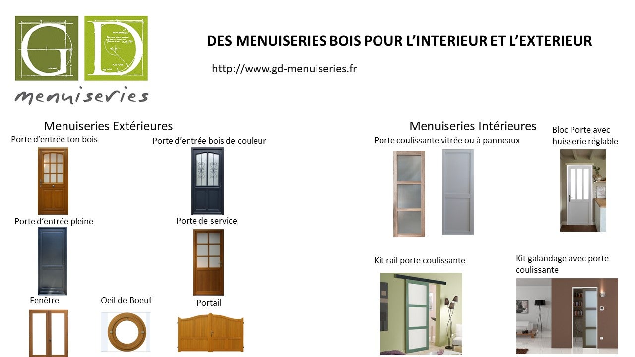 Porte Coulissante Bois Ayous Vitrée H204 X L73 Cm, Rail Alu Bandeau Blanc Gd Menuiseries - 2