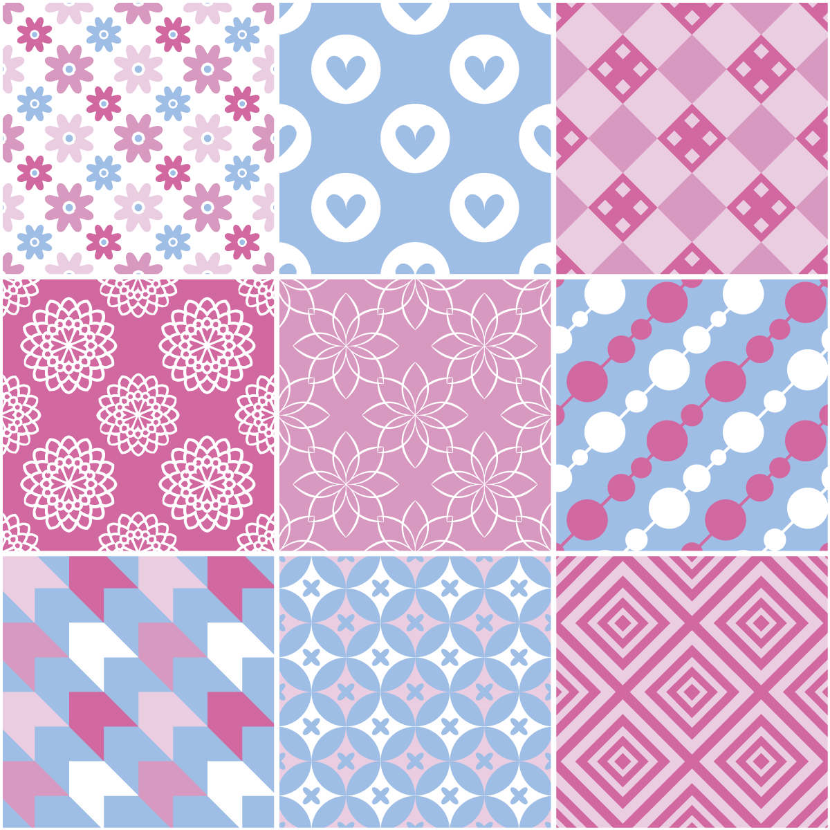 9 adesivo piastrelle scandinavo Dyre - Sticker adesivo - adesivi murali - 9stickers15x15cm - 2