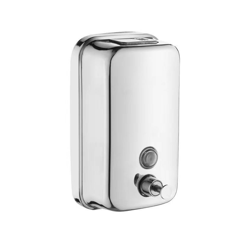 Dispensador De Jabón De Pared Con Pulsador Manual, Para Champú Y Gel De Ducha, Color Negro, 450