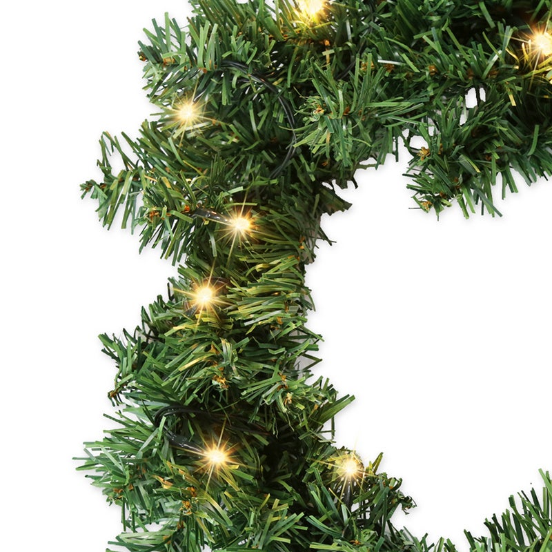 Ghirlanda di Natale Ghirlanda di abete Decorazione natalizia per interni ed esterni Ghirlanda artistica 5m 100 LED - 9