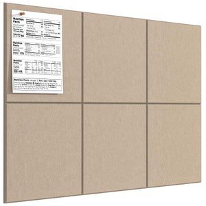 60 x 40 cm grande tavola in sughero, grande bacheca, bacheca in sughero di 0 ,9 cm di spessore, bacheca autoadesiva in feltro e sughero, vision board, mood board, memo board, bacheca per