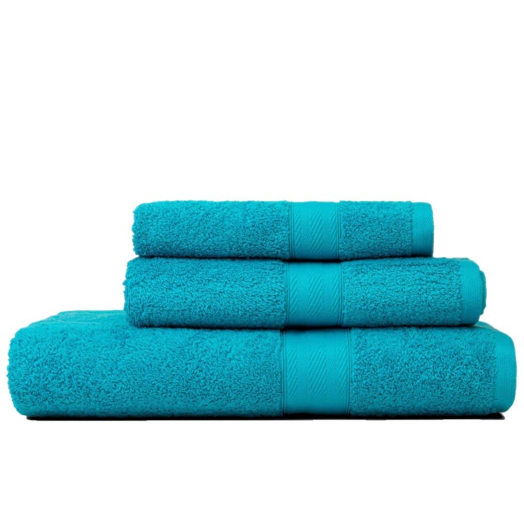 Serviettes Super Absorbantes Set Serviettes Bain Utopia 8 Pièces - Coton Qualité Hôtel - 2 Serviettes, 2 Mains, 4 Gants - Turquoise Set Serviettes Qualité Hôtel