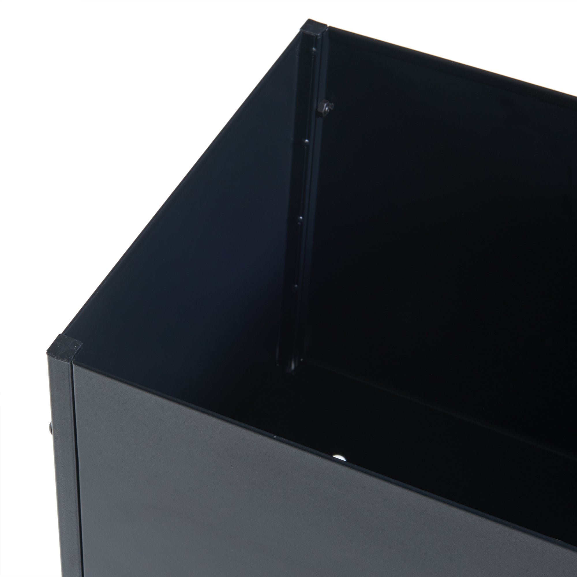 Support de plantes Porsgrunn avec bac intégré métal 100 x 30 x 30 cm noir [en.casa] - 5