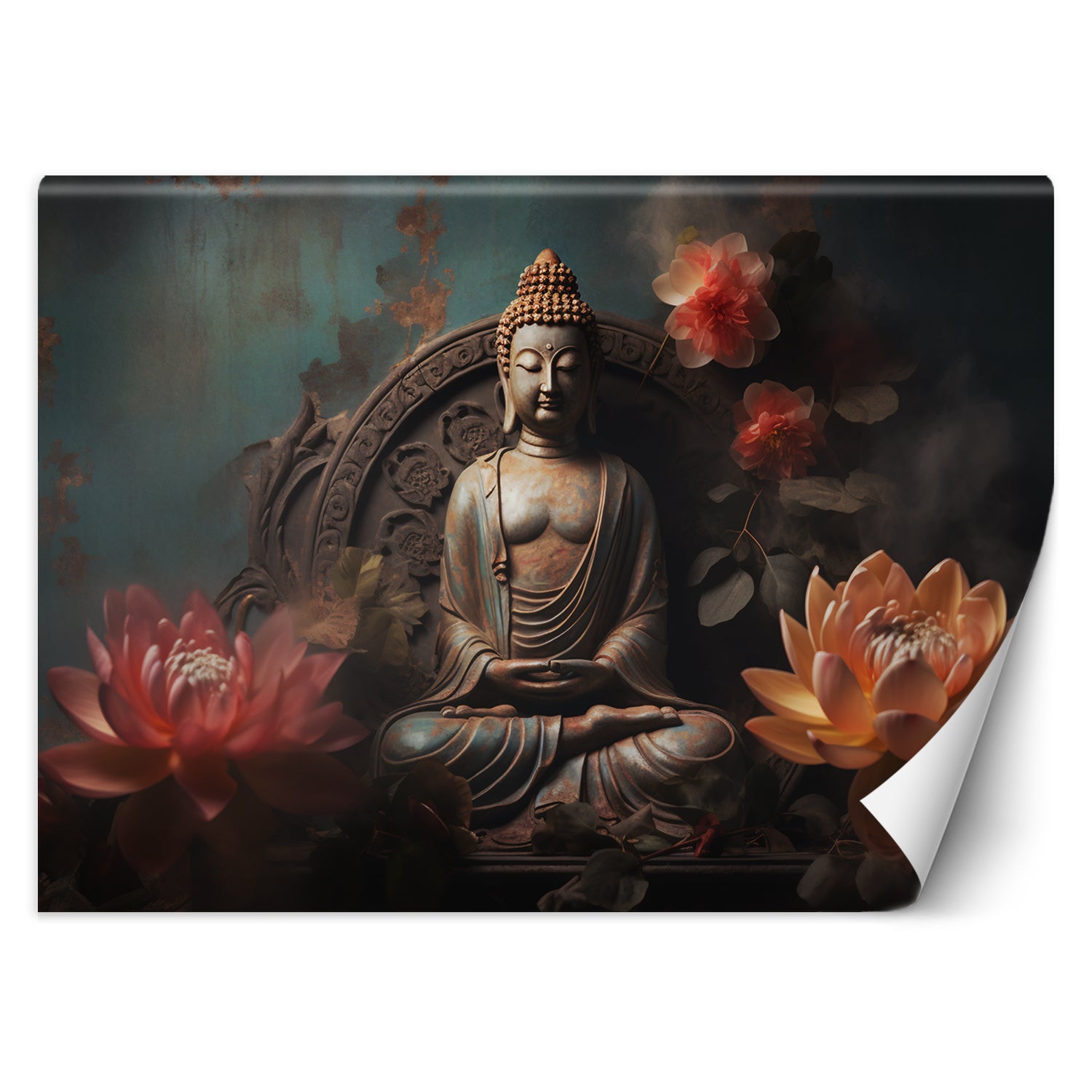 Fototapeta, Budda Kwiaty Zen 350x245