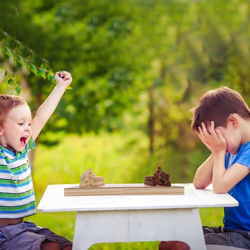 Jeu d'Échecs 29x29cm Jeu d'Échecs pour la famille et les amis Marron - 6