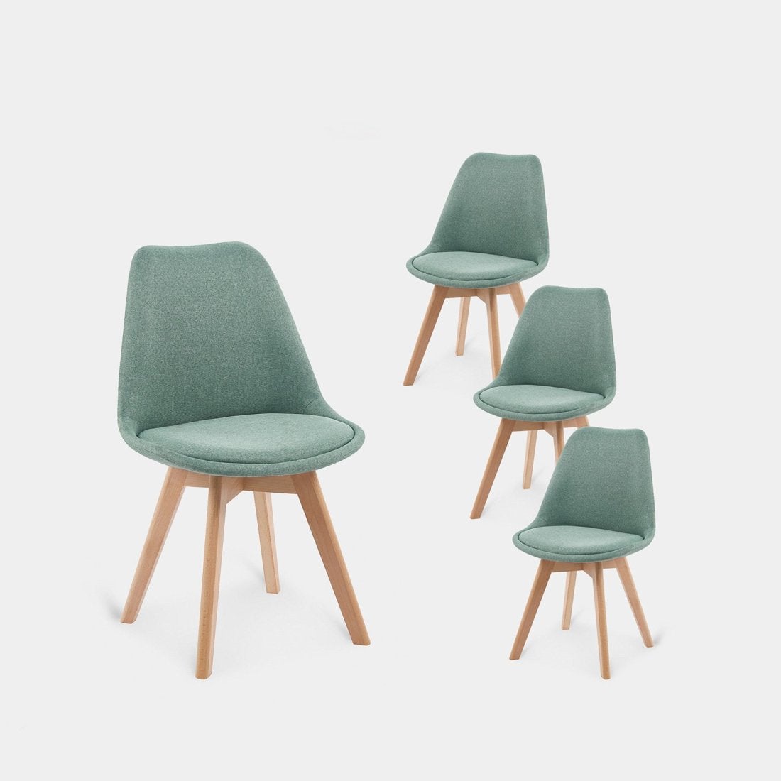 Packs 4 sillas tela menta 49 x 82 cm - 2