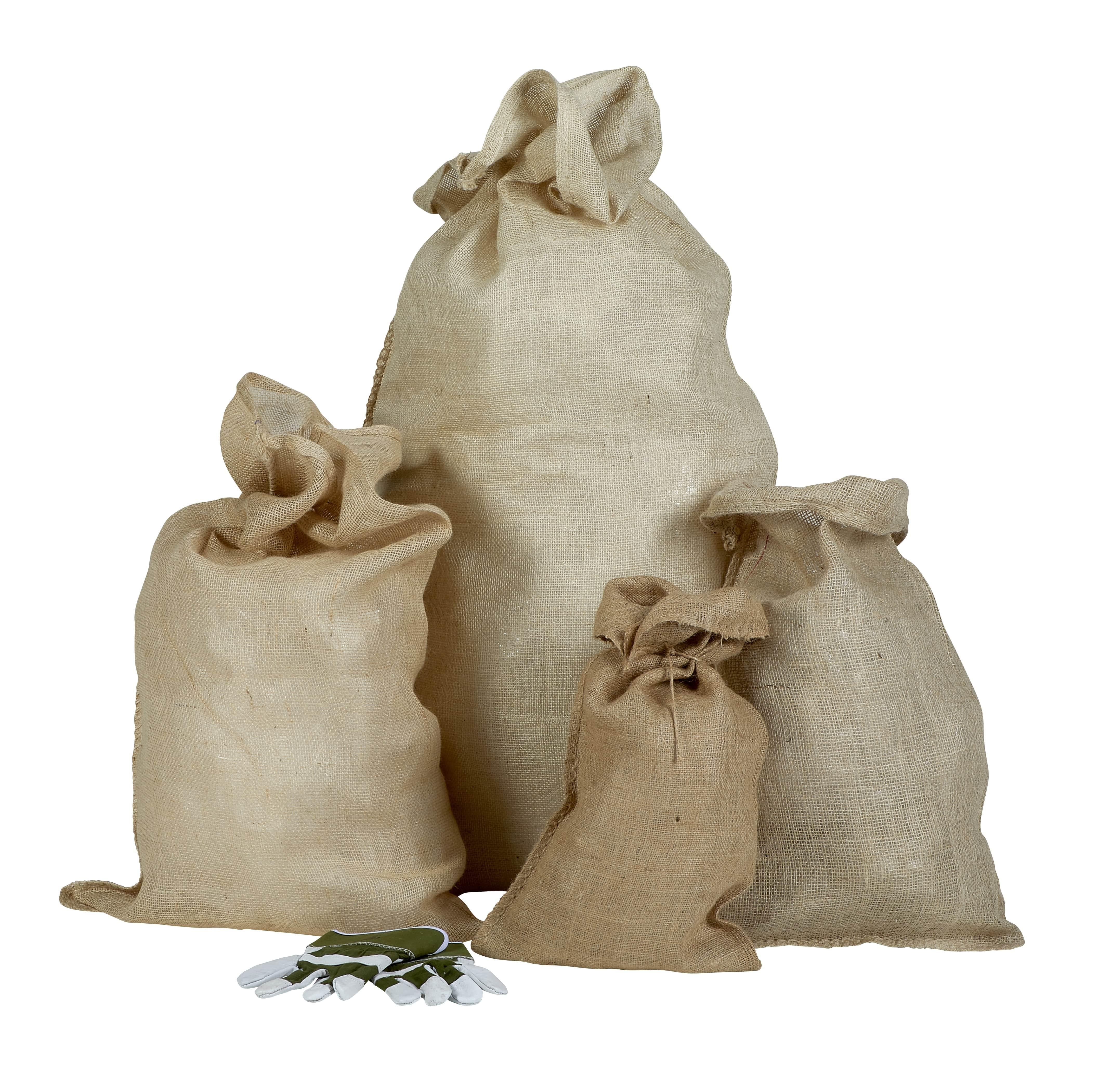 5x | Sac en toile de Jute 43x65cm | Sac 100% Nature - 5
