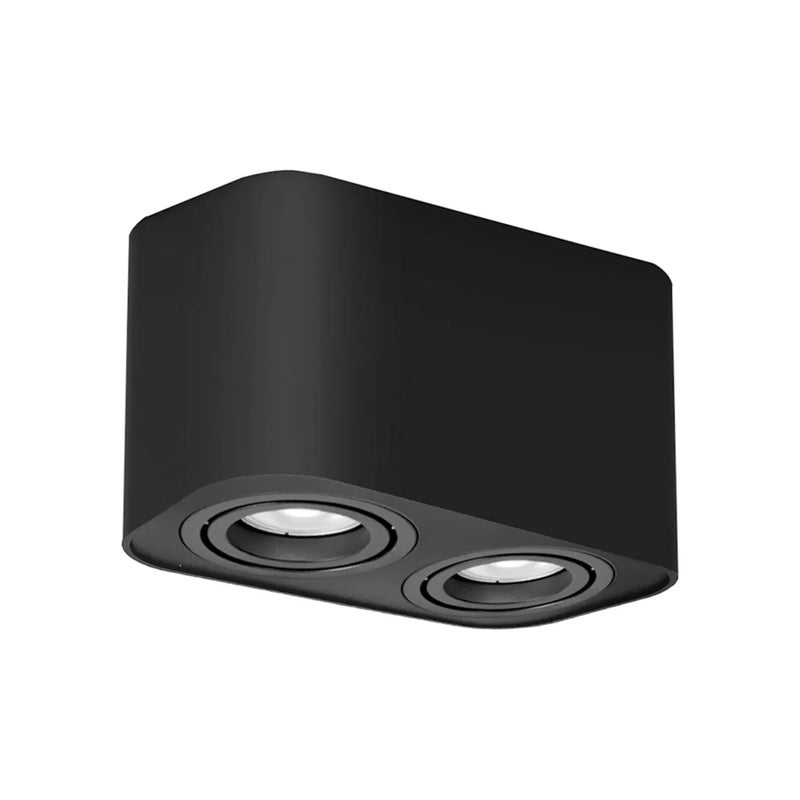Reflektor sufitowy Spot Kobald czarny matowy 2xGU10x10W wym: 10,5 x 18 x 9,3 cm IP20 Rabalux