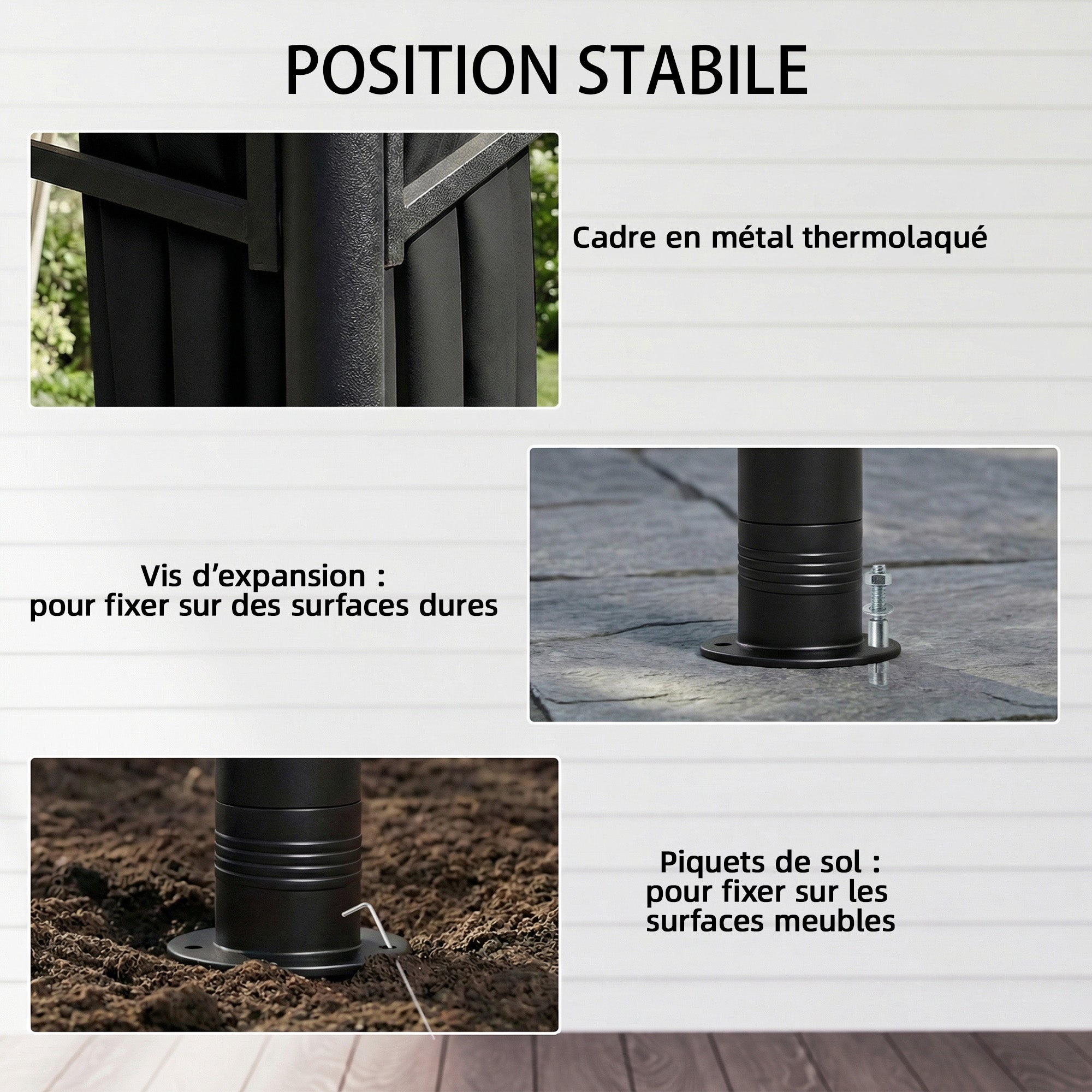 Pavillon polyester Outsunny - 5