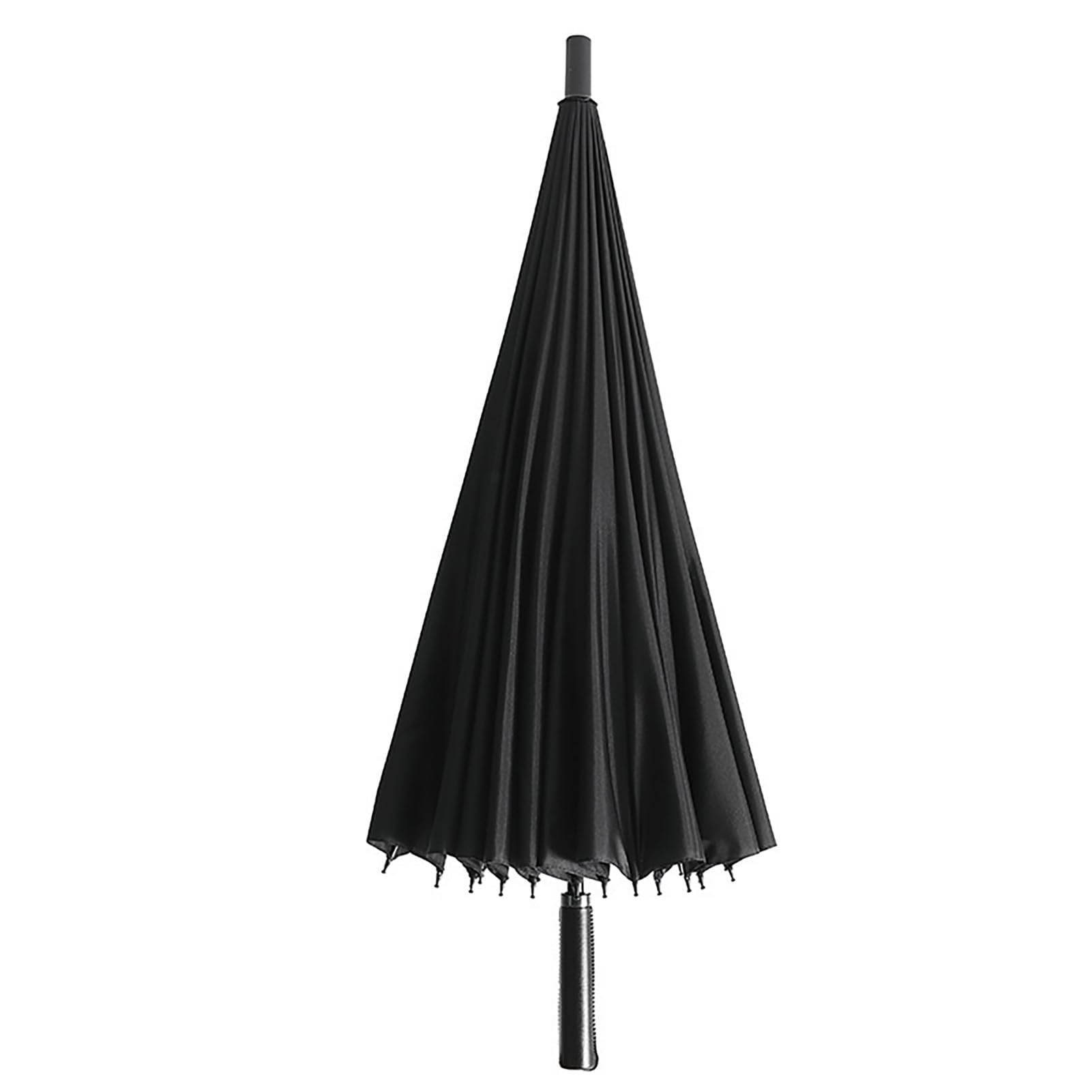 Parapluie Grand Format Anti-UV Coupe-Vent - 24 Baleines, Manche Long Pour Pluie Forte