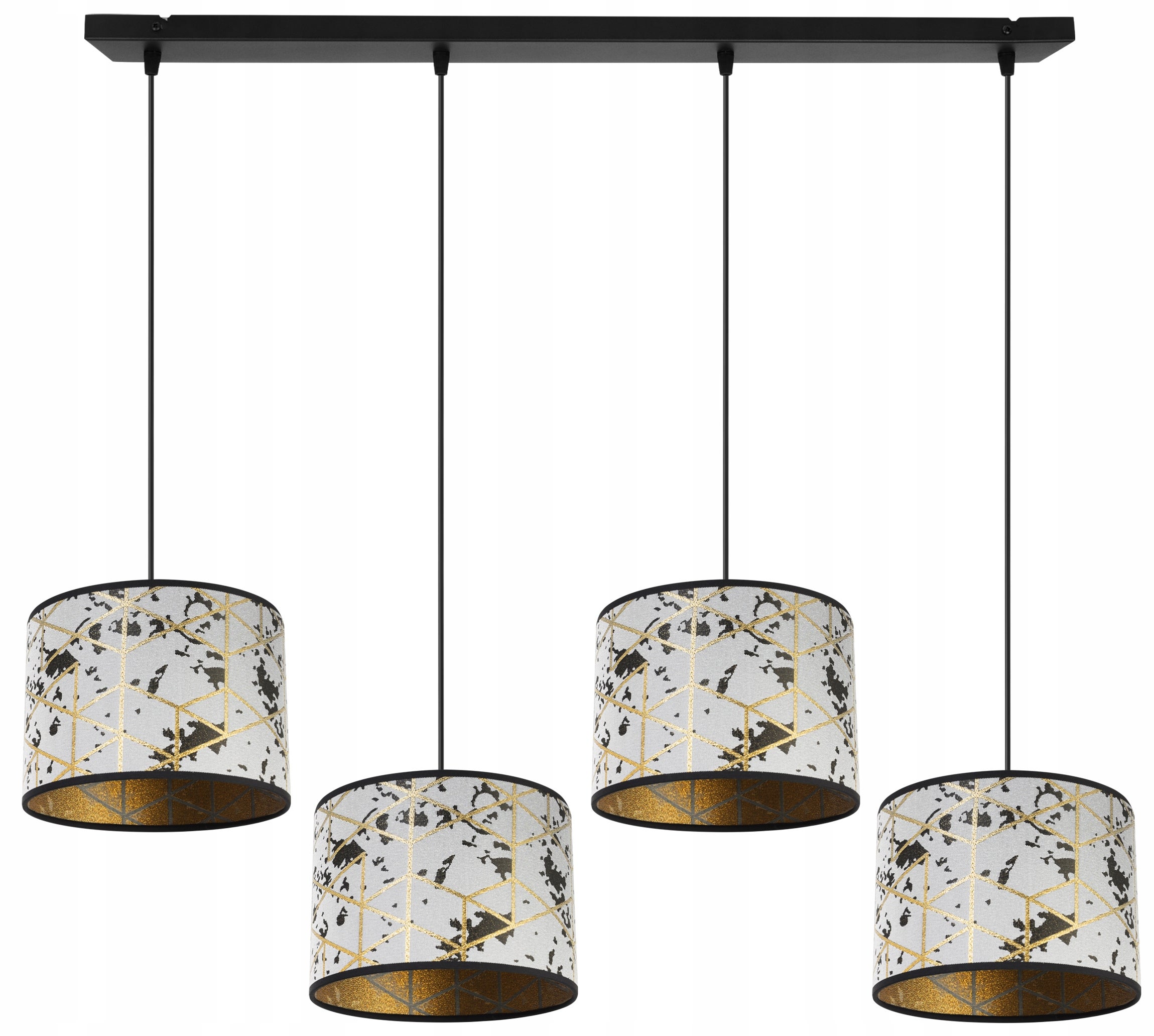 Lampa sufitowa wisząca Werona boho 4xE27 abażur owalny biały Light Home LH