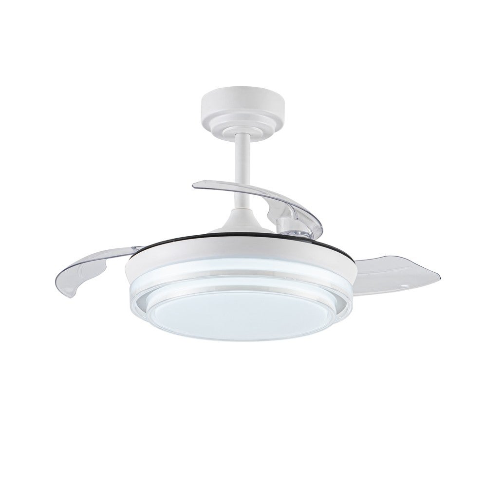 Wentylator sufitowy z oświetleniem LED 46W Mesina Mini biały CCT Dim z pamięcią i wyłącznikiem czasowym ø92cm