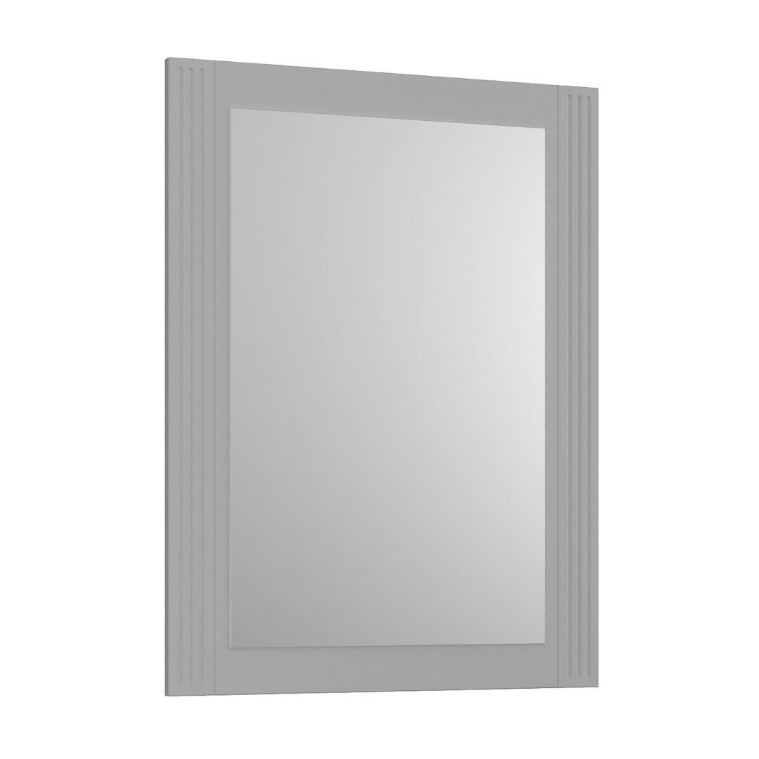 Lustro łazienkowe OXFORD 60x80 cm ciemno szare półmat w drew