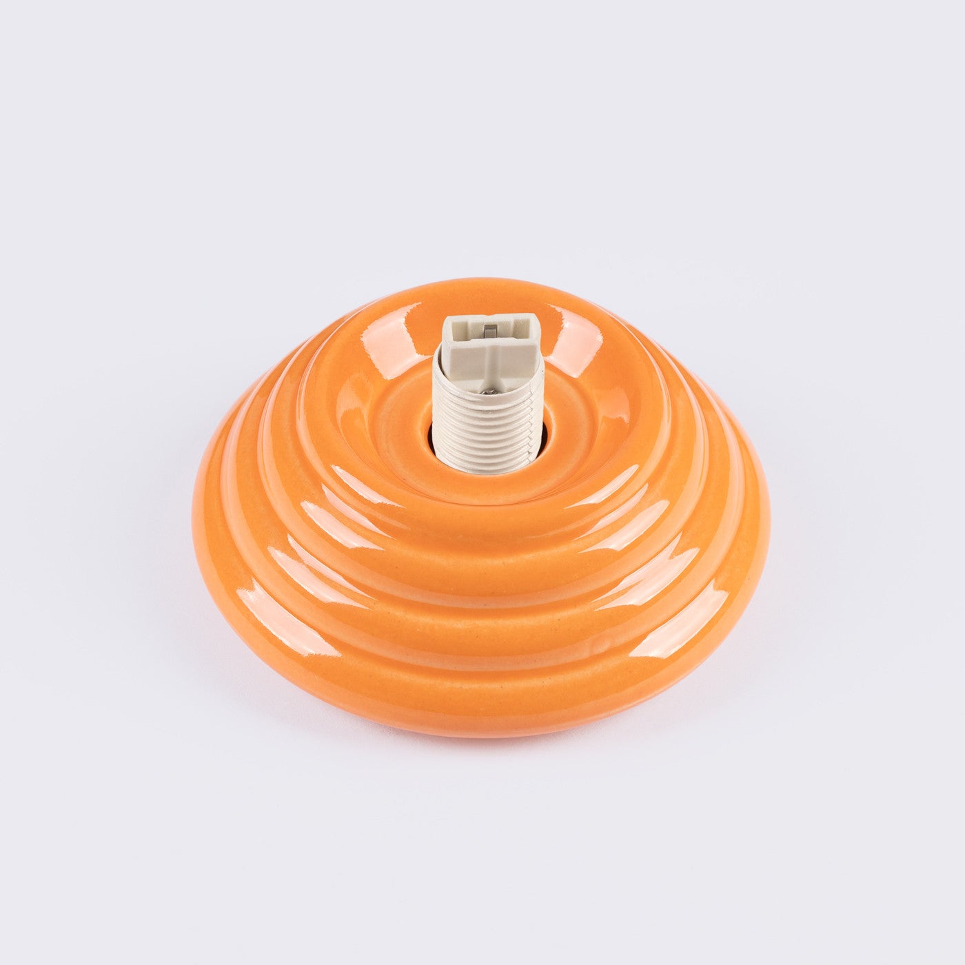 Lampa sufitowa ceramiczna szkliwiona ZORI pomarańczowo-biała 1xG9x8W ceramika / gips wym:12x12x16cm IP44 Sollux Lighting - 6