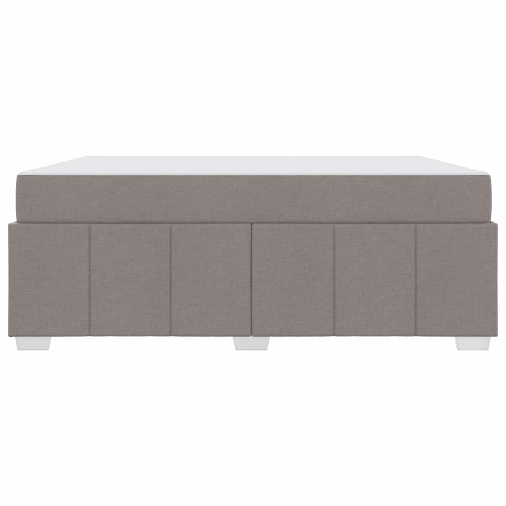 Cadre de lit avec matelas Taupe 180 x 200 cm tissu - 7