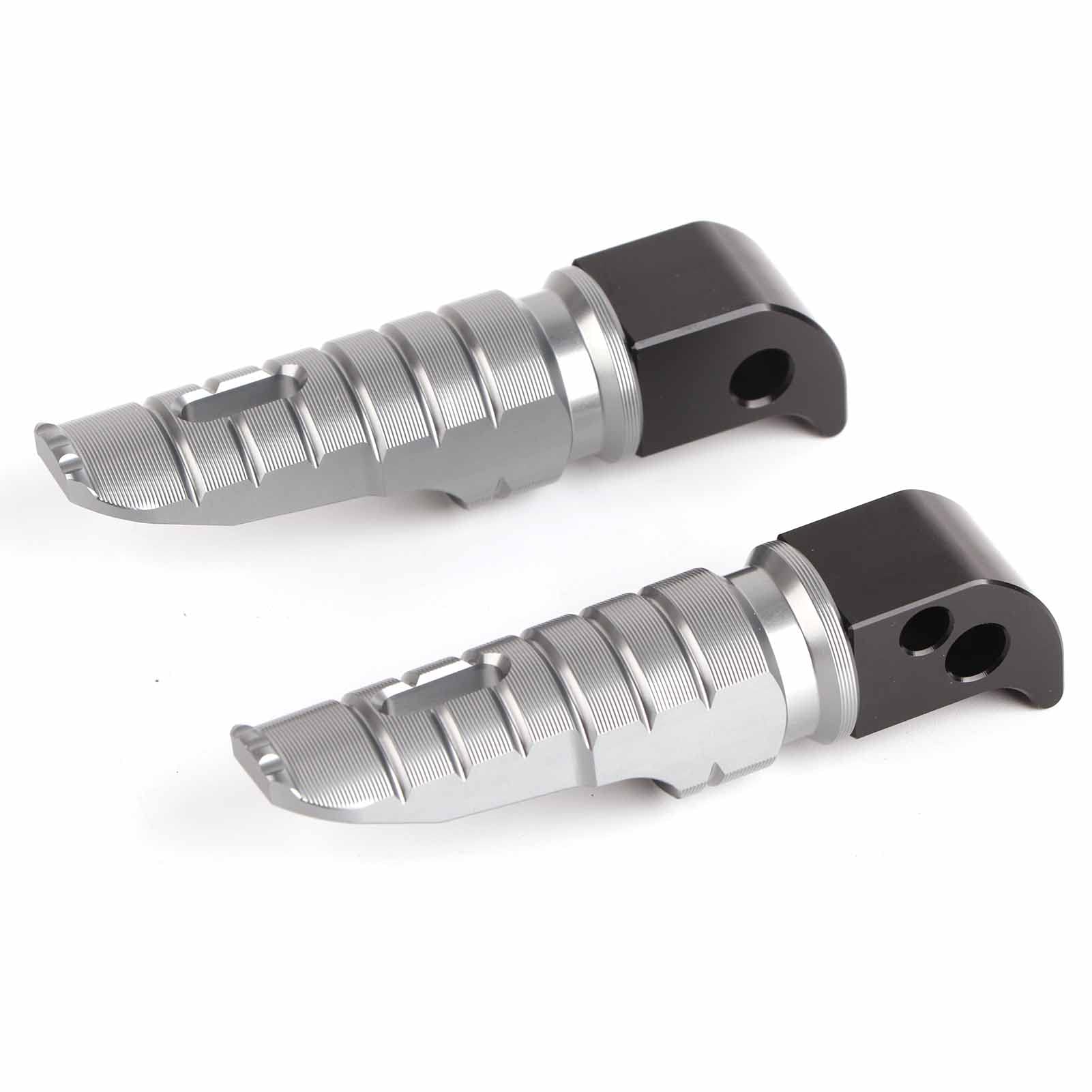 Repose-pieds de Moto Caoutchouc Alliage d'Aluminium CNC Universel