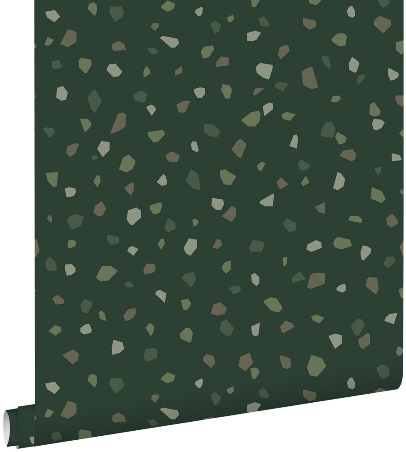 Tapeta lastryko ciemnej zieleni - 50 x 900 cm - ESTAHOME
