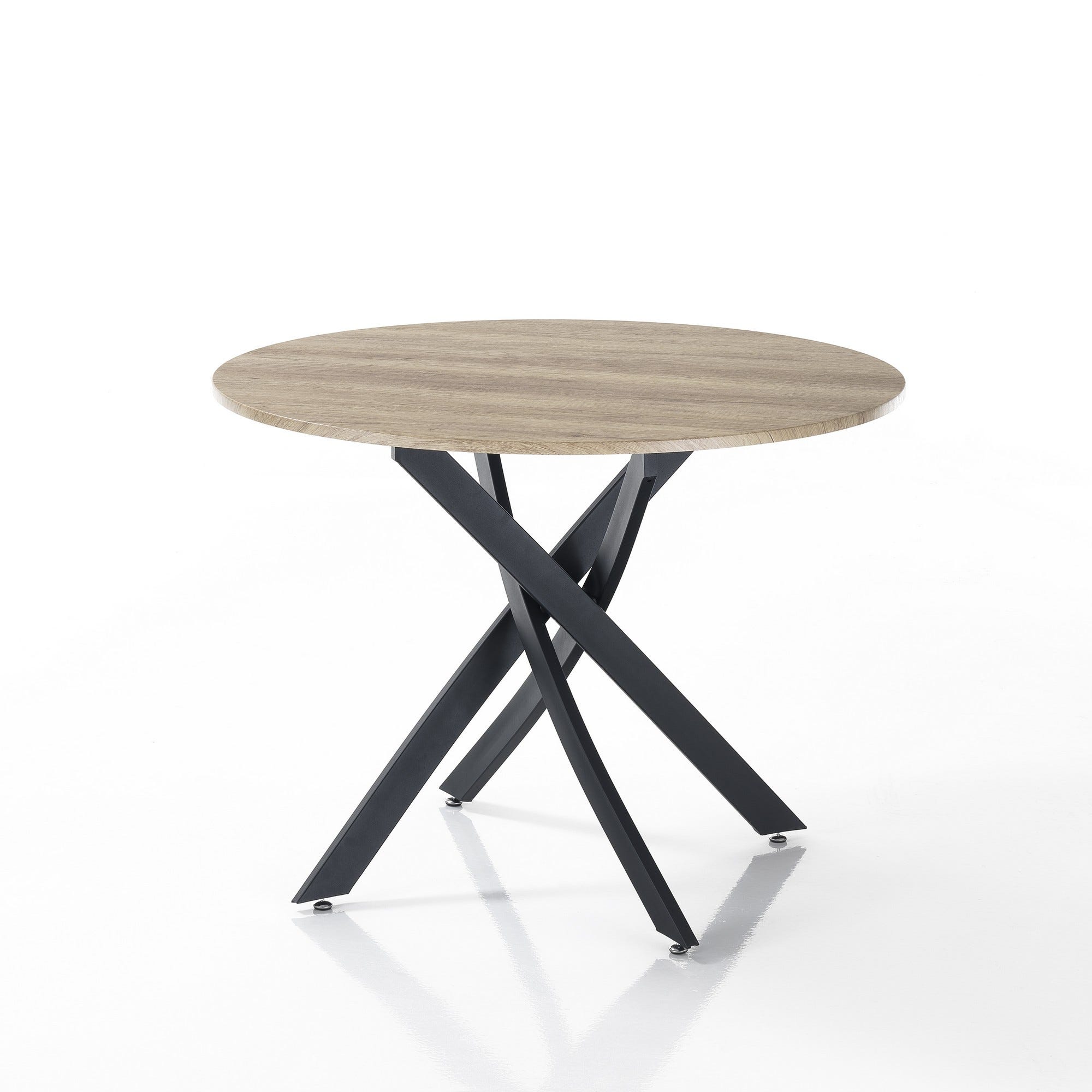Table ronde en bois HERLY | Leroy Merlin