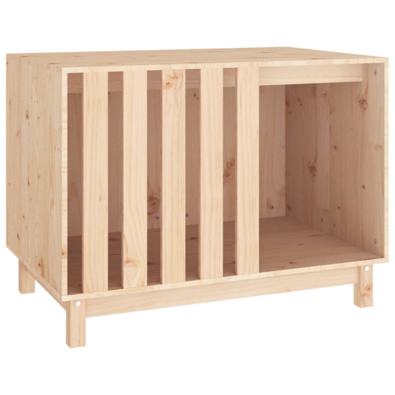 Caseta para perros madera maciza de pino 90x60x67 cm vidaXL - 2