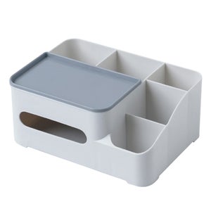 OBLLAR Housse Boîte à Mouchoirs Cuir Synthétique Damier – Élégante & Moderne – Noir – Salon, Bureau Ou Salle De Bain