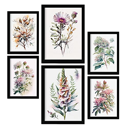 Nacnic beauty aesthetic wall art prints for bedroom or living room design