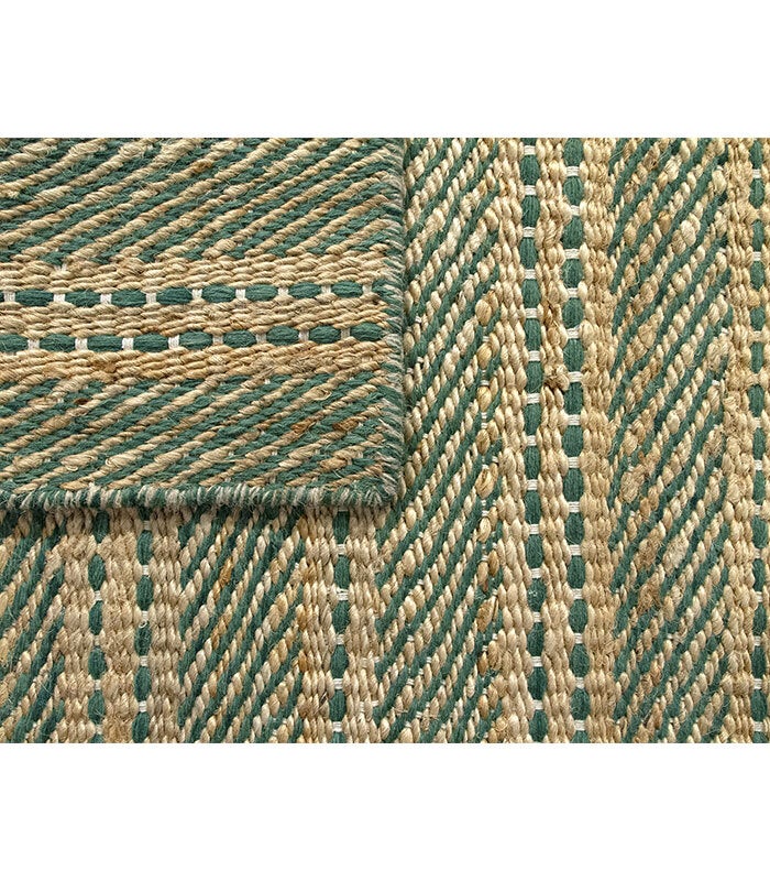 Hamid - Alfombra de Yute OLIVIA VERDE 350x250 cm - 7