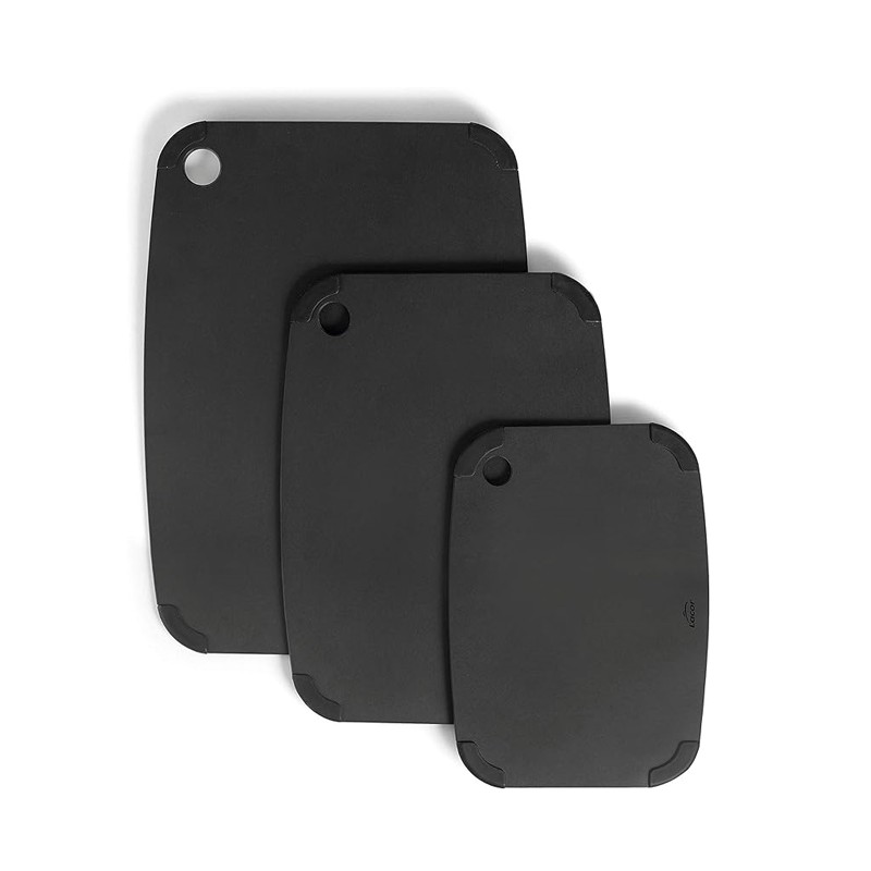 Tabla de corte con fibra de madera + silicona, Color negro, Medidas