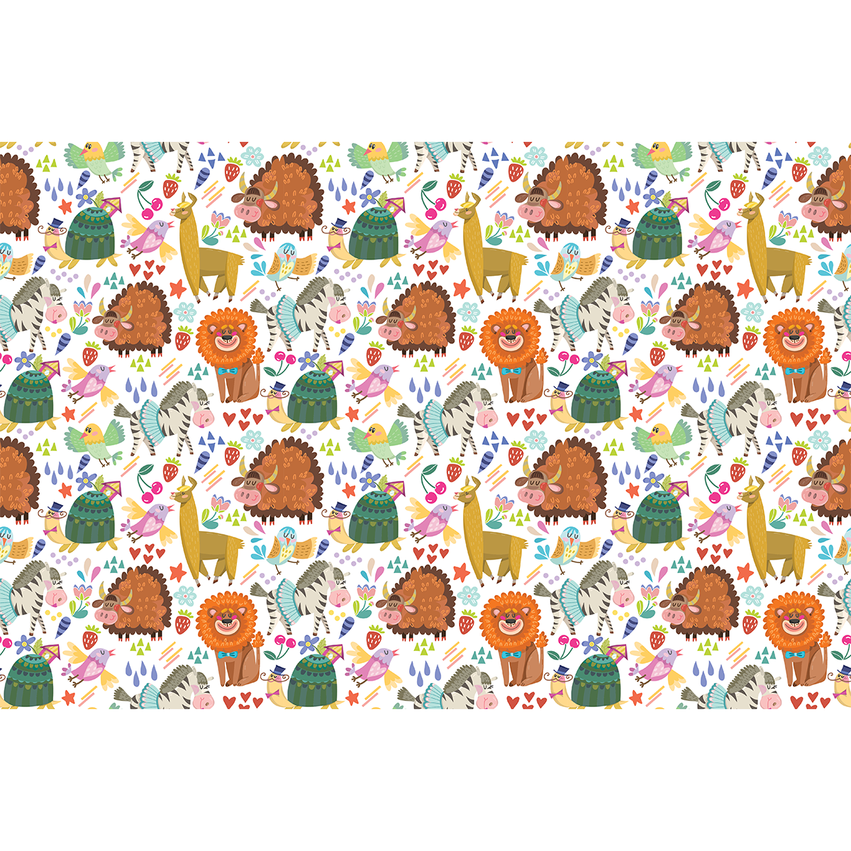 Pegatina muebles para niños animales amantes del campo - adhesivo de pared - revestimiento sticker mural decorativo - 40x60cm - 2