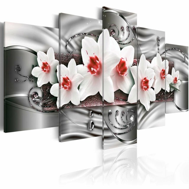 Tableau narcisses... - 100 x 50 cm