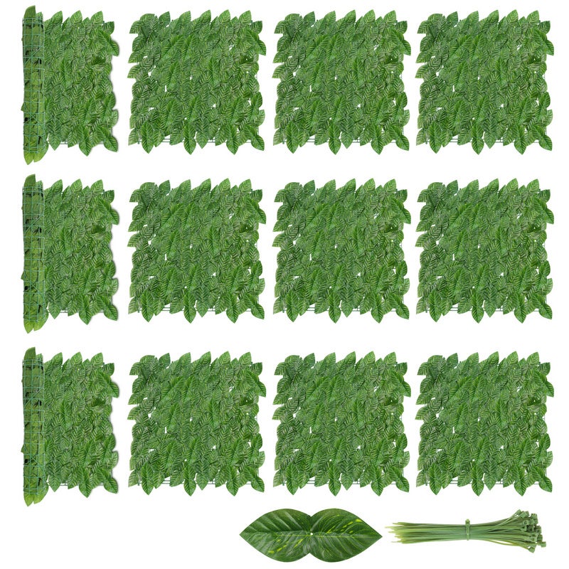 Zuishams  Valla De Privacidad Foliage 300Cm X 100Cm Revestimiento De Pared Pantalla De Privacidad Lona Malla, Vainilla , Leroy Merlin