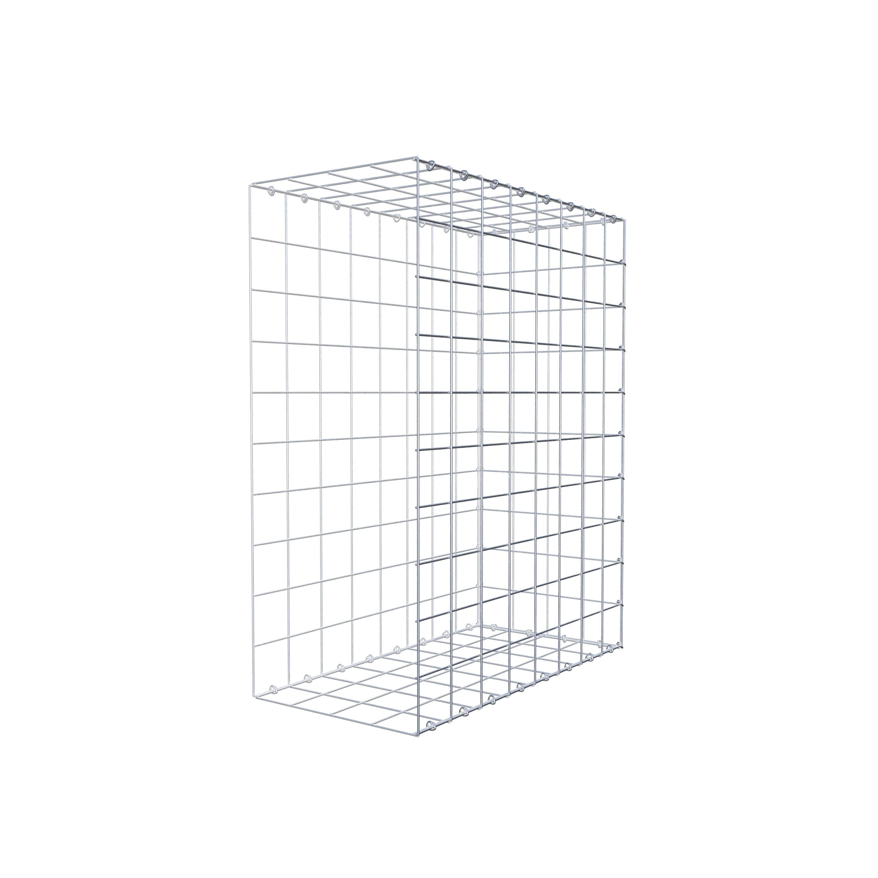 Gavión para alargar en acero galvanizado 100x80x40cm (LxAxP), malla 10 x 10cm, Anillo en C, sin rejilla frontal - 5