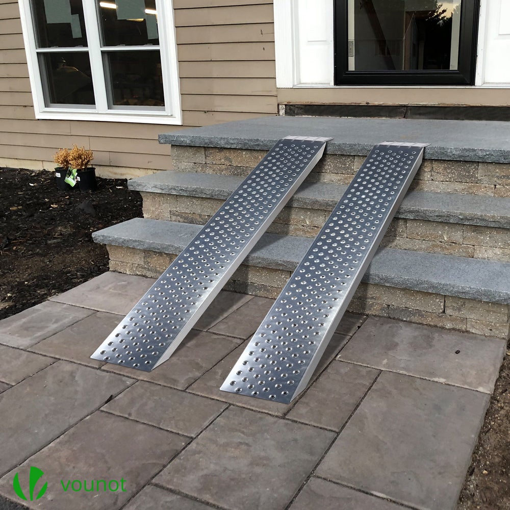 Lot de 2 rampe de chargement 160cm en acier galvanise VOUNOT® - 3