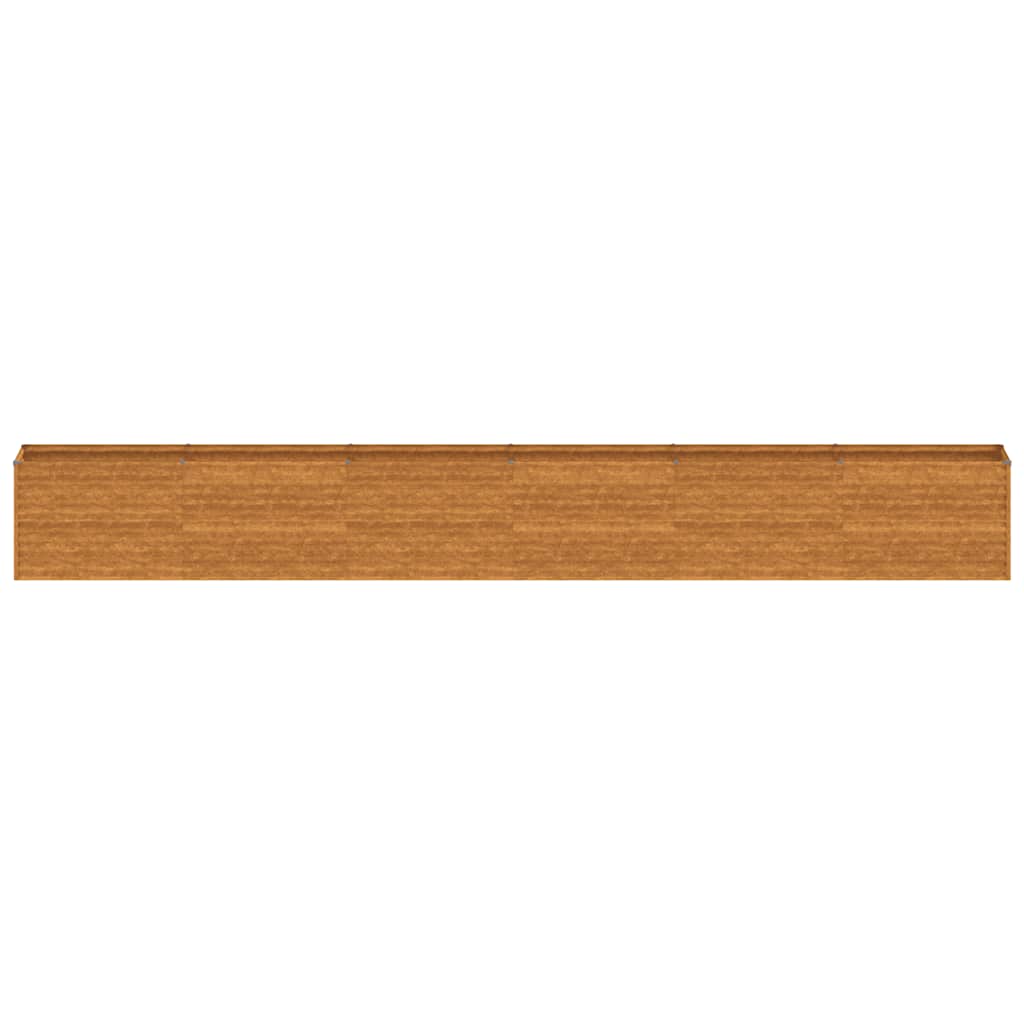 Letto Rialzato da Giardino 578x50x69 cm Acciaio Corten vidaXL - 5