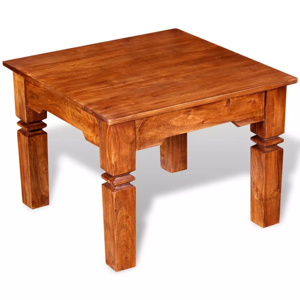 Table basse style industriel en bois massif d'acacia - Osaka