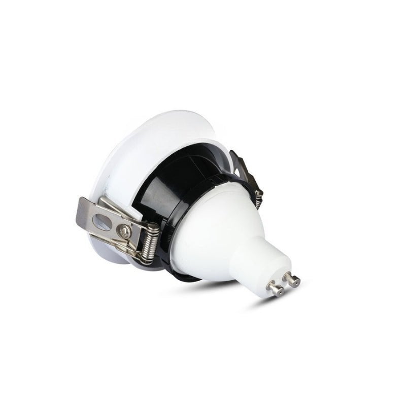 Support Spot Aluminium GU10 LED Rond Blanc Orientable ø83 mm - SILAMP - 3
