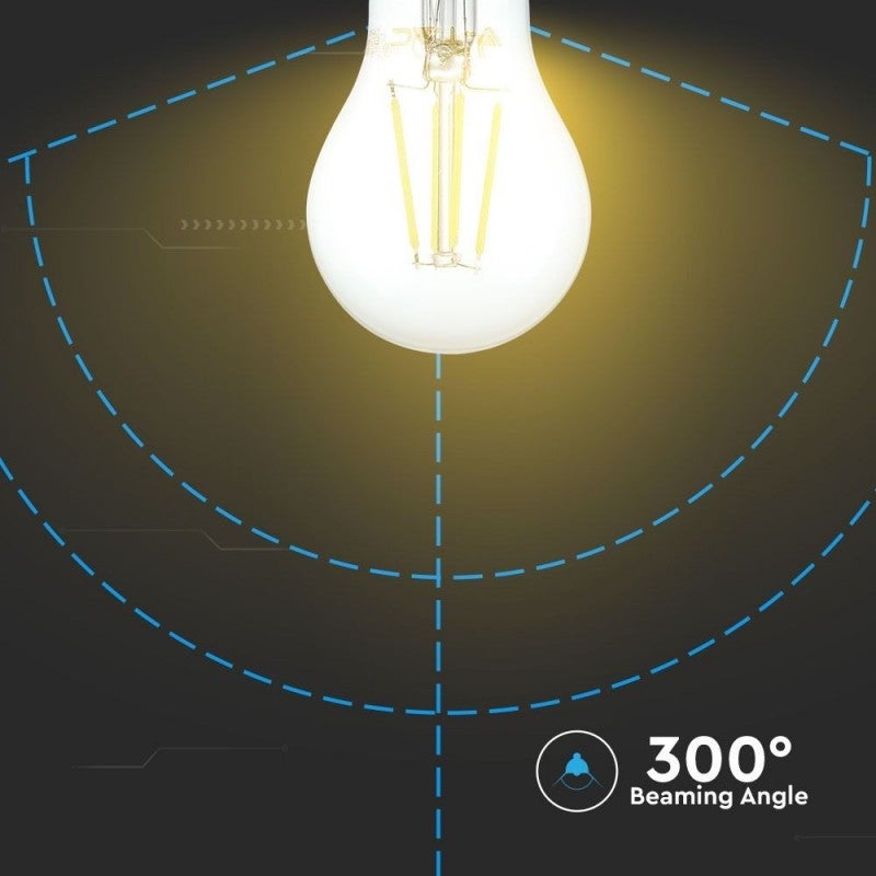 Lampadina LED a filamento da 10 W brevettata E27 A67 VT-1981 - 6000K - 5