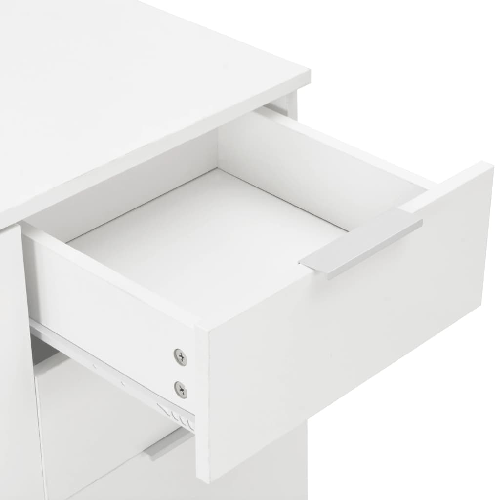 Buffet Blanc brillant 107x35x80,5 cm vidaXL - 6