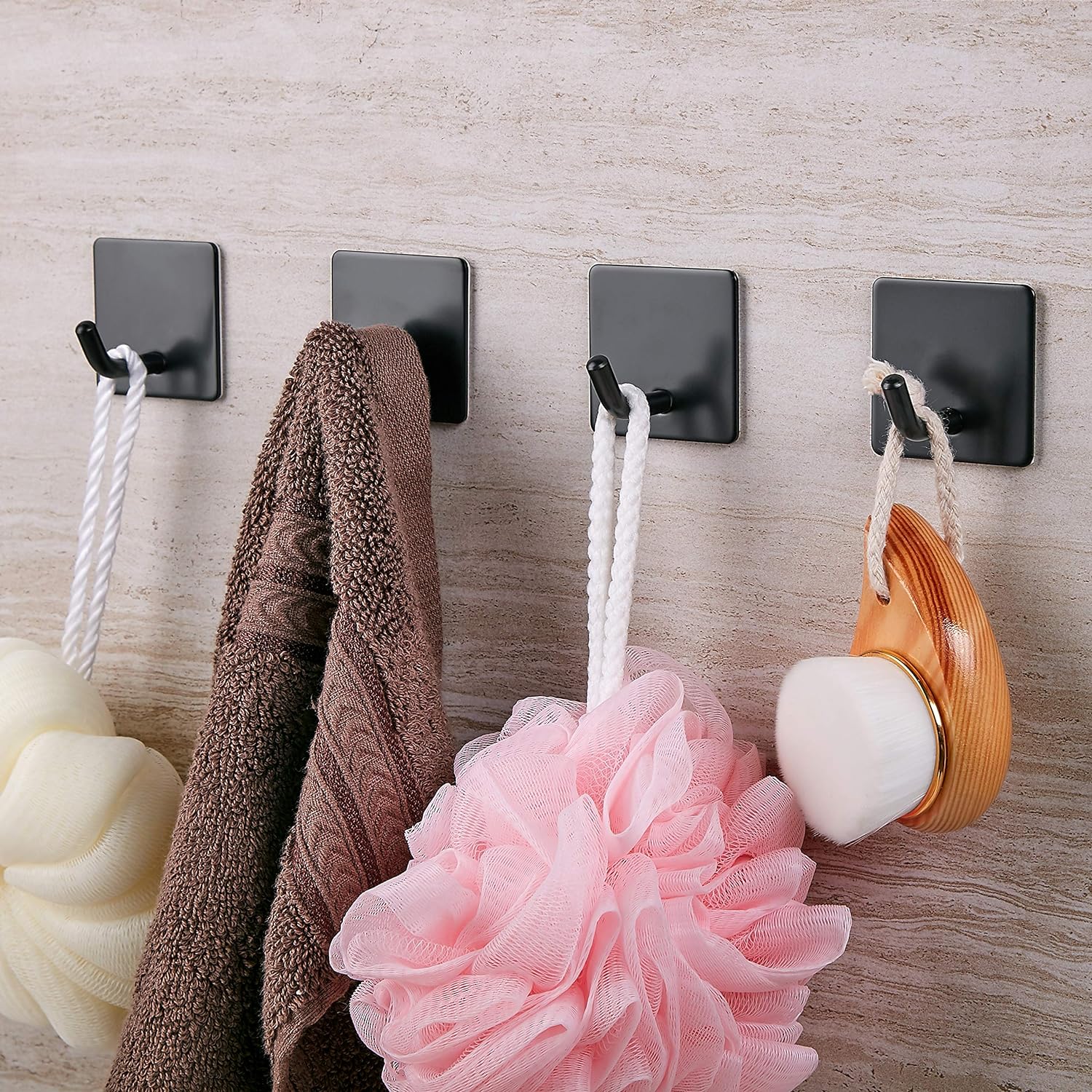 Crochets Muraux Auto-adhésifs En Acier Inoxydable, Porte