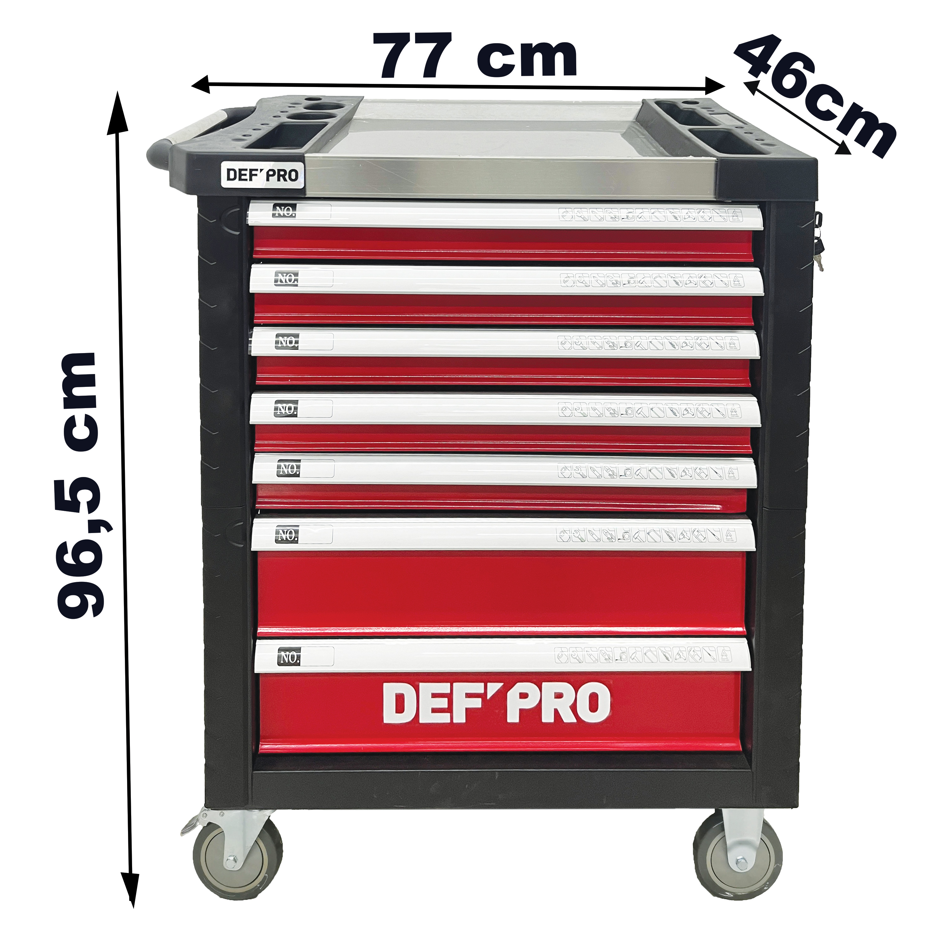 Servante d'atelier DEFPRO 7 Tiroirs Avec 173 outils - 5